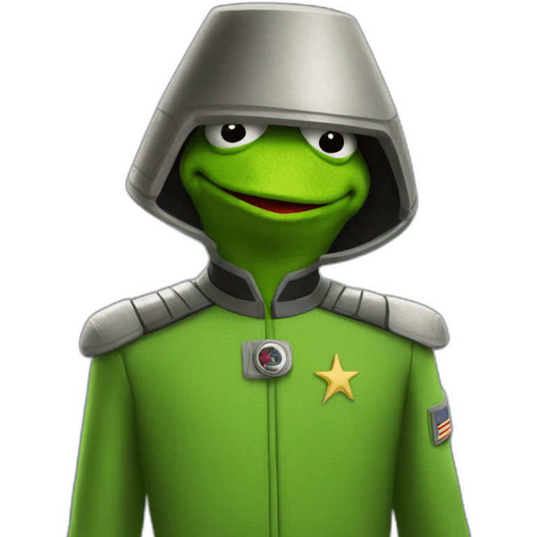 Kermit Starfleet uniform emoji