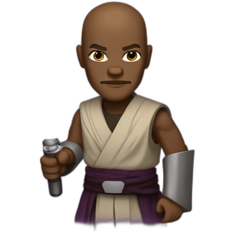 mace windu with purple light saber emoji