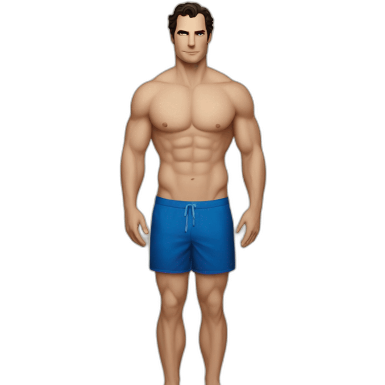 Henry Cavil veiny whole body beach campaign emoji