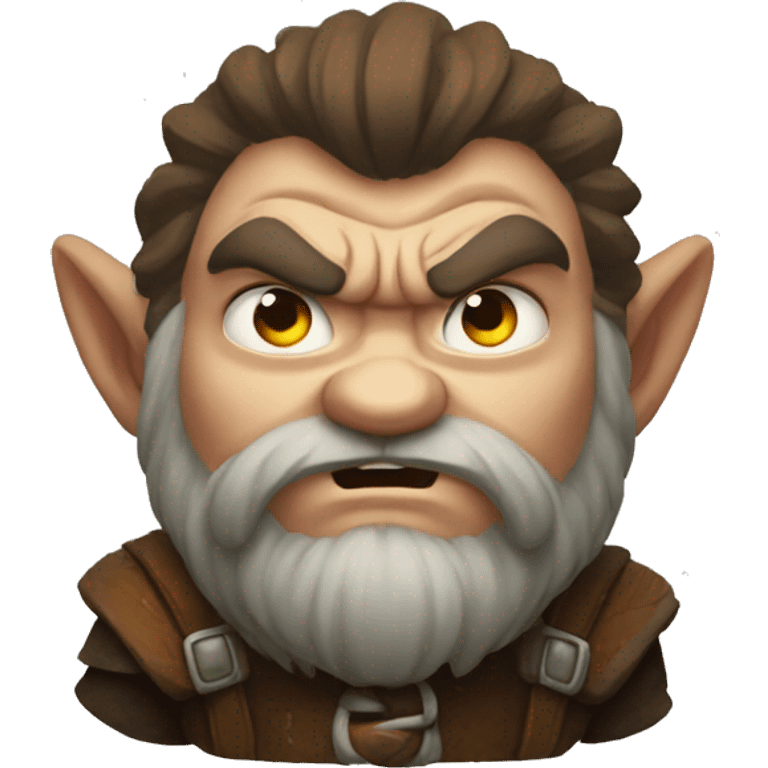 little cute angry dwarfs emoji