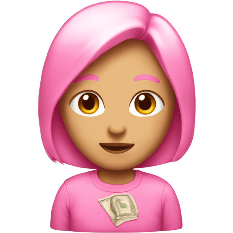 Pink money emoji