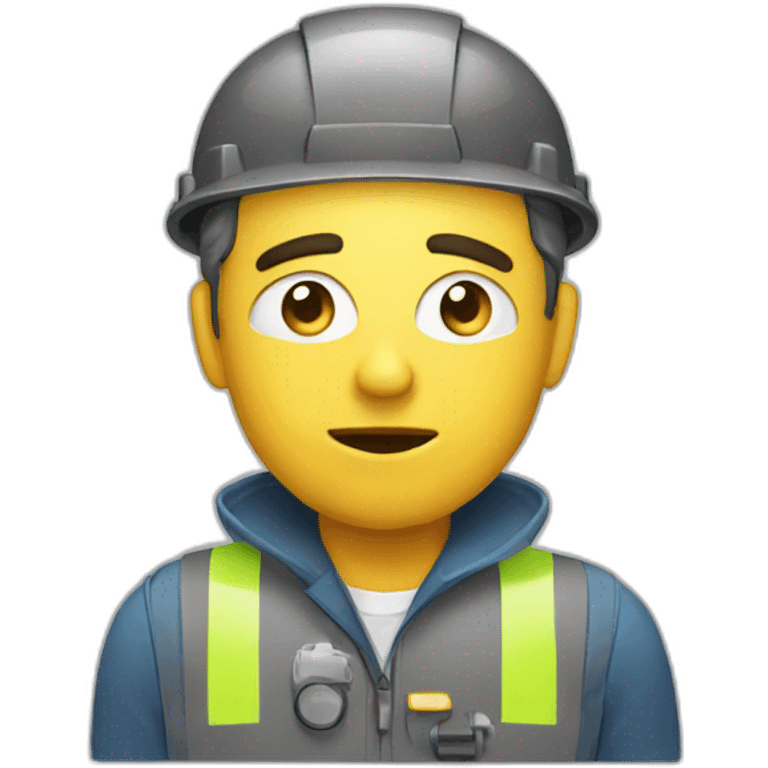 Tired Electrical engineer emoji