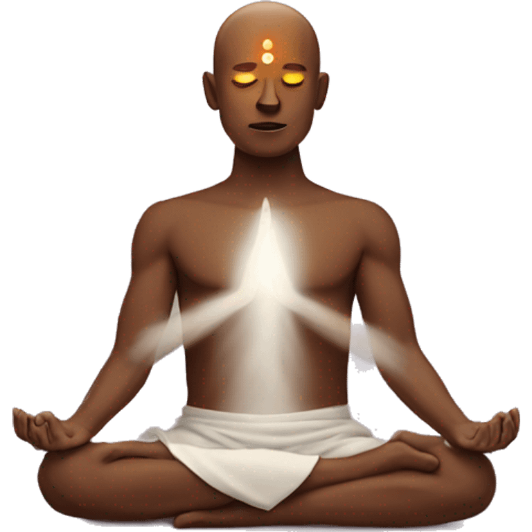 Chakra man meditating  emoji