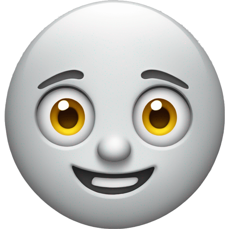 Face with eyes Smiling gloomily emoji