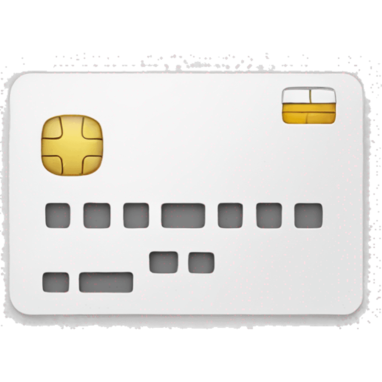 white credit card emoji