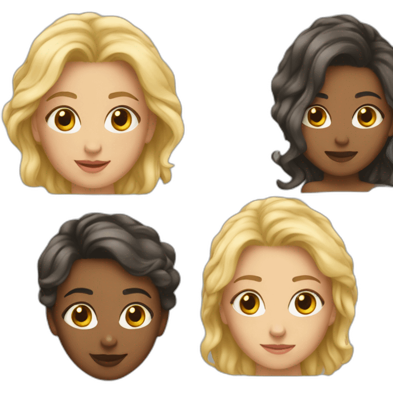 Mulheres lindas emoji