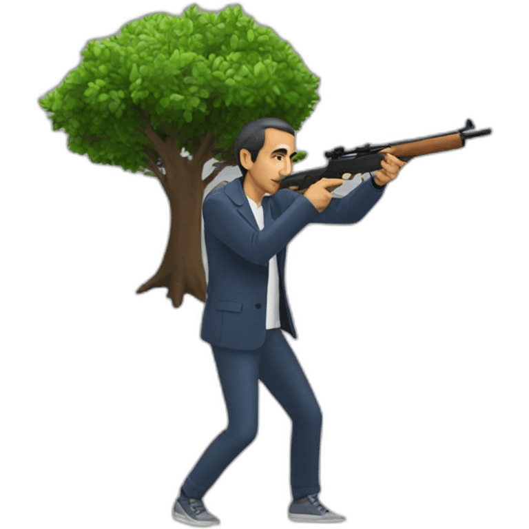 eric zemmour shooting trees emoji