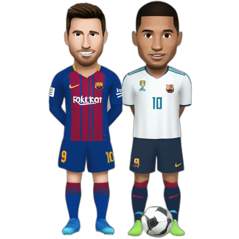 Ronaldo ans messi emoji