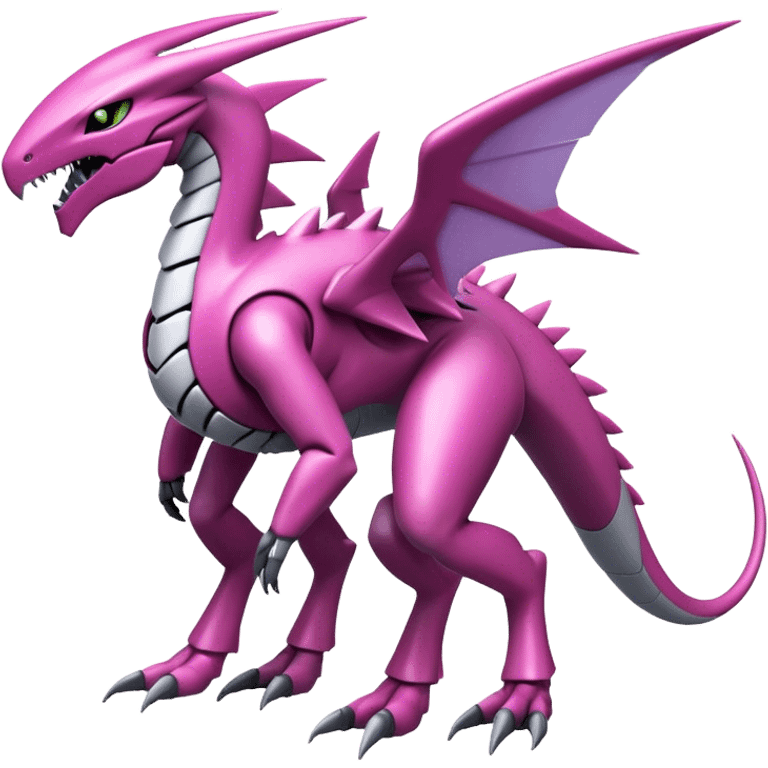  Cool Edgy Shiny Ethereal Legendary Digimon-Genesect-Palkia-hybrid full body emoji