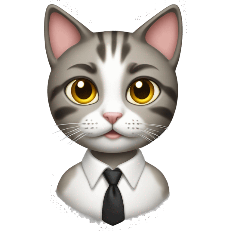 female cat /  brief case emoji