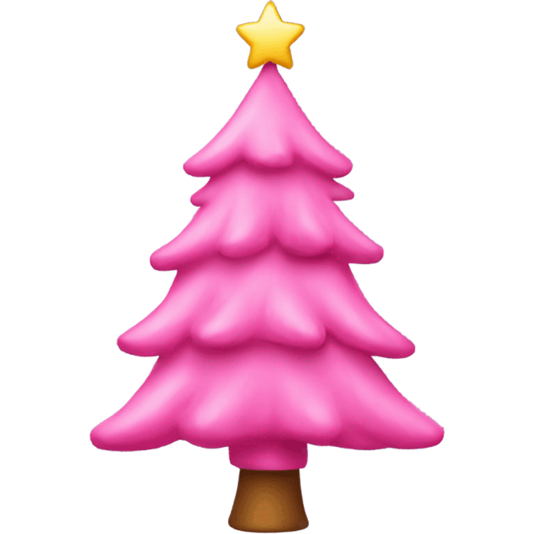 pink christmas tree emoji