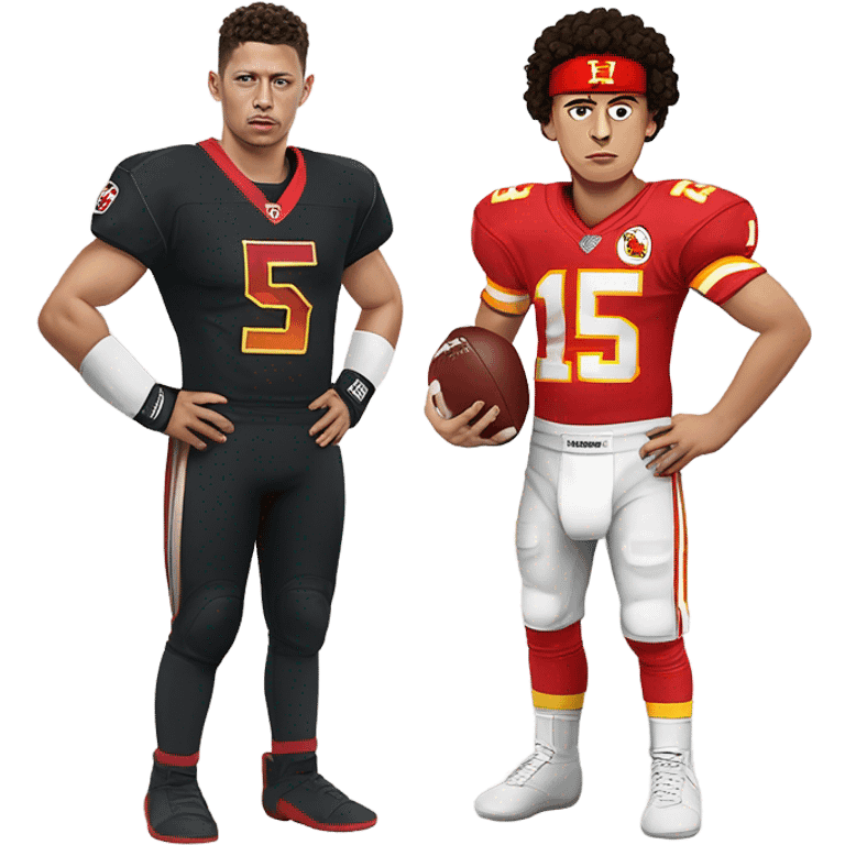 Patrick Mahomes vs Is￼lam Macachev emoji