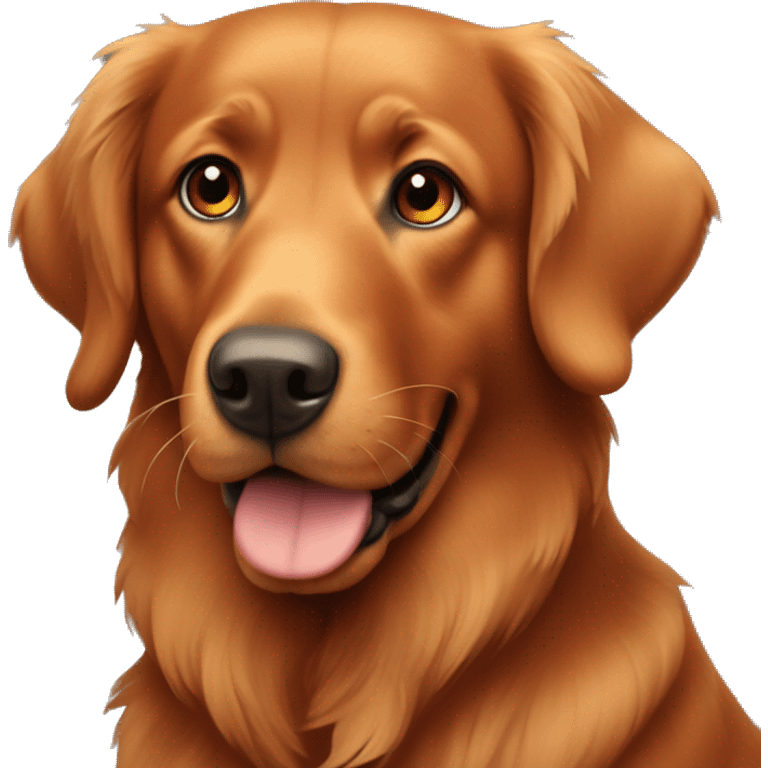 Brick red retriever  emoji