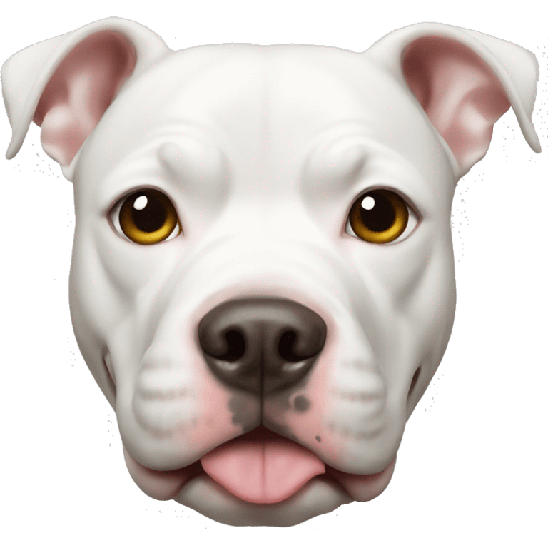 White pitbull  emoji