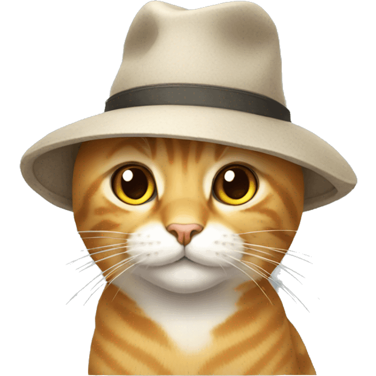 A cat wear hat  emoji