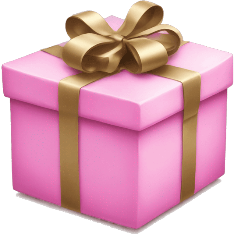 Pink Christmas present no person  emoji