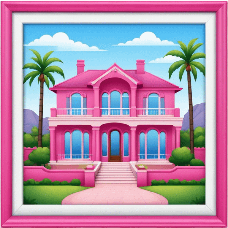 Hot pink Australian villa  emoji