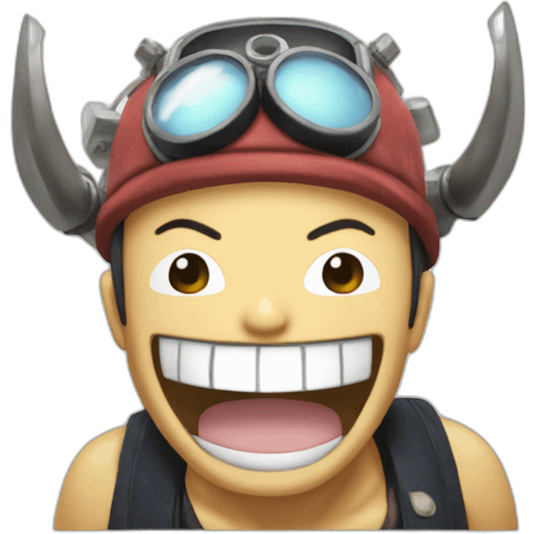 Chopper from one piece laughing emoji