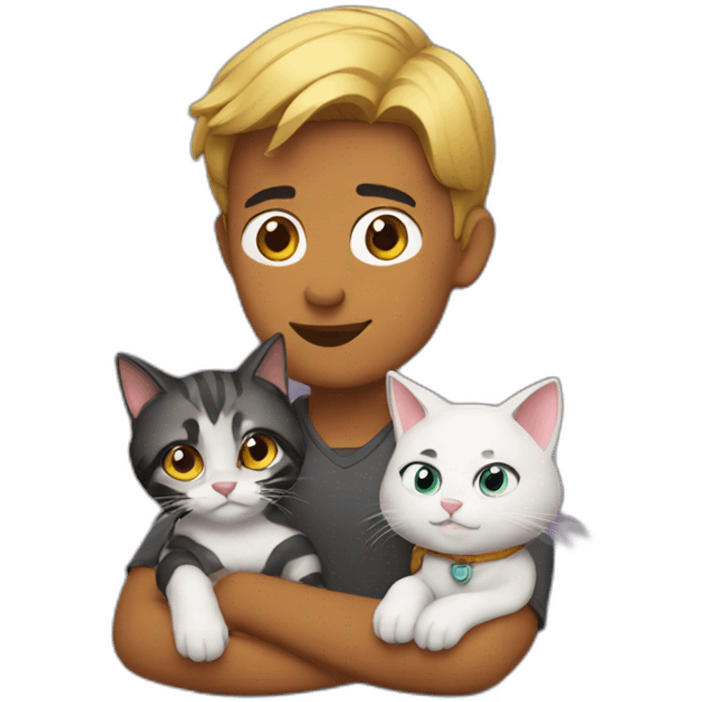 Vijay with cat emoji