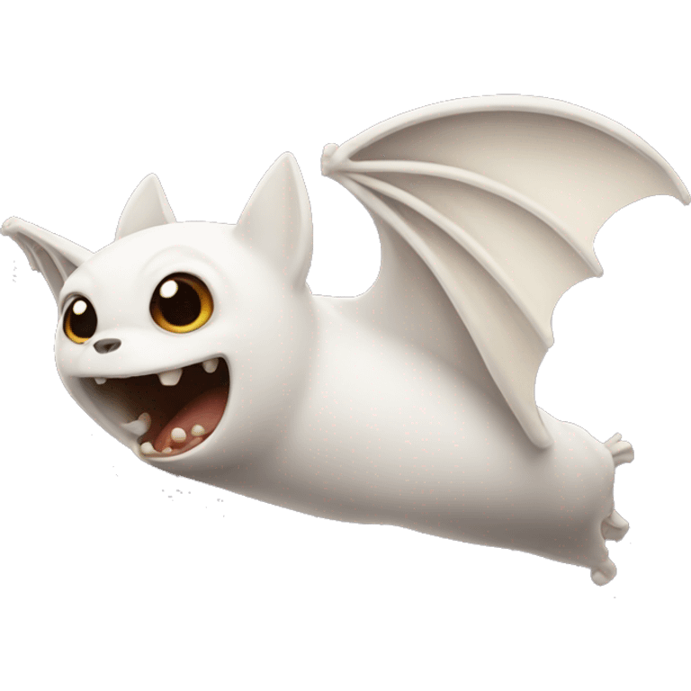 White flying bat emoji