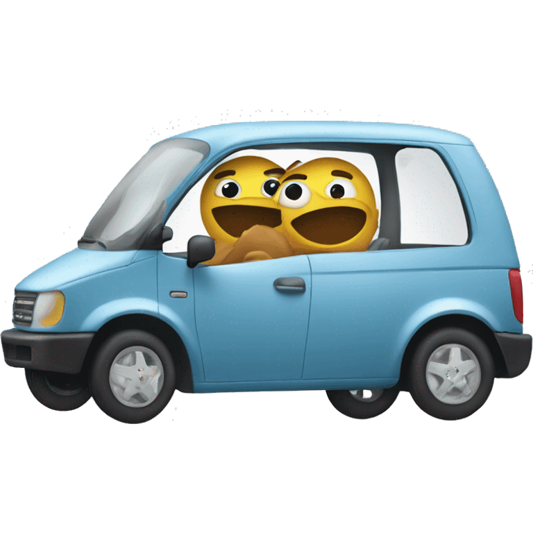 Aap in vrachtwagen emoji