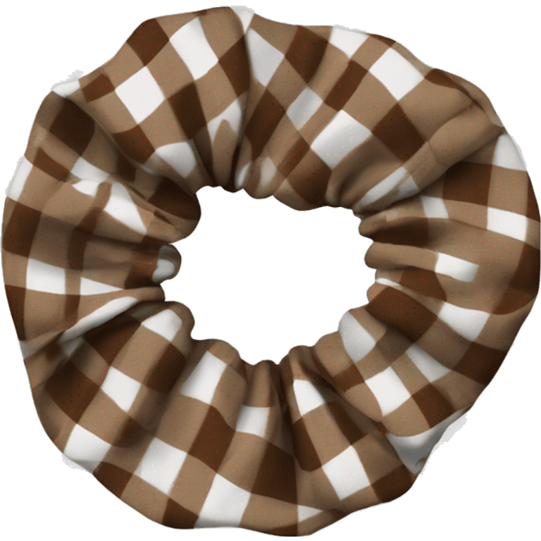 brown-white-plaid-scrunchie emoji