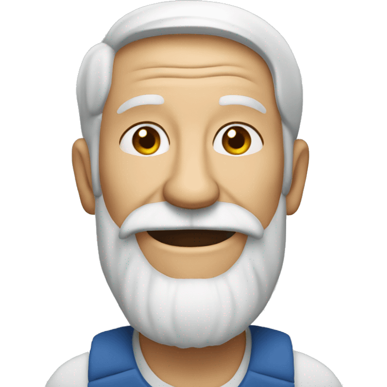 smiling old man with beard emoji