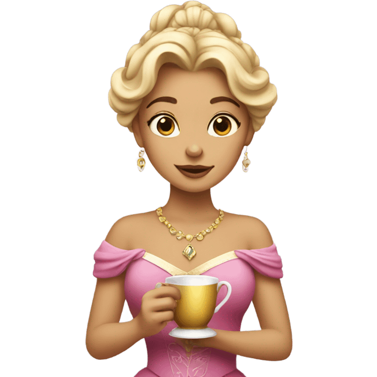 Princess with a cup emoji