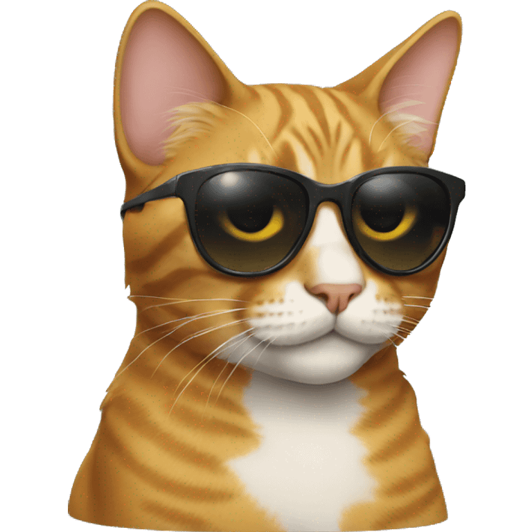 Cat with sunglasses emoji