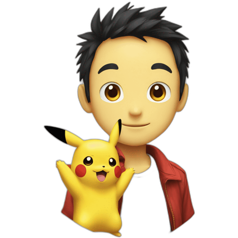 Pikachu luffy emoji