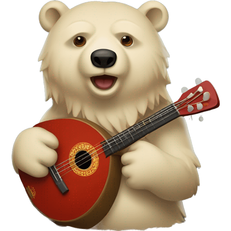 Russia bear balalaika matreska emoji