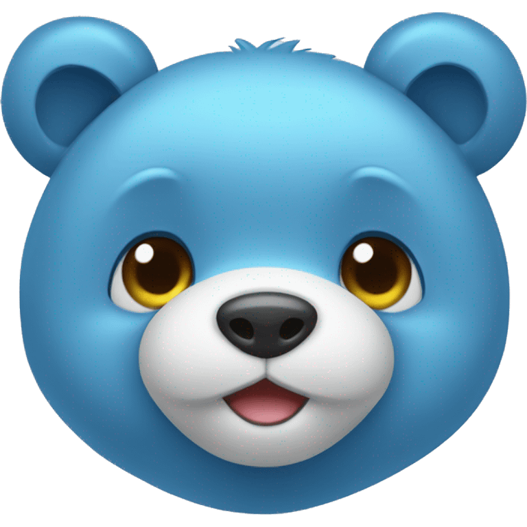 blue bear which very cute emoji