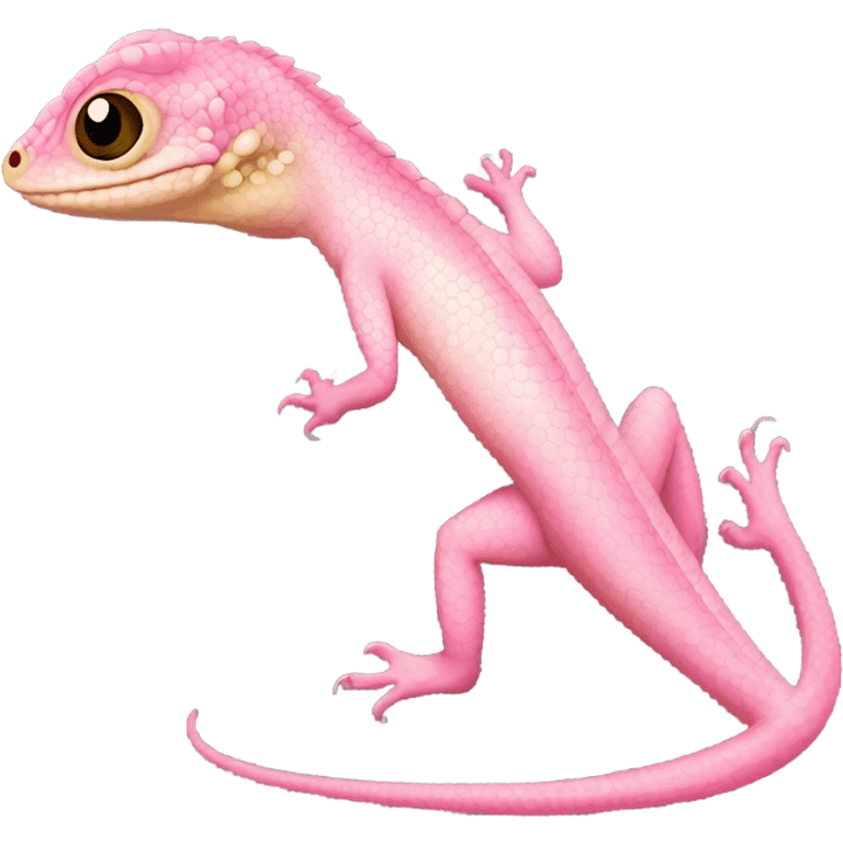 Pink lizard emoji