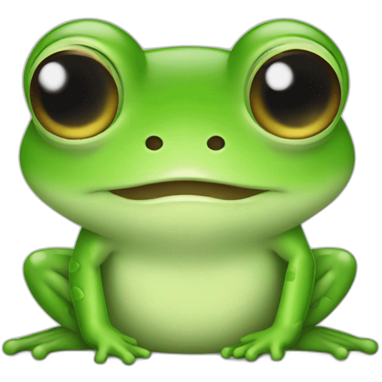 Cute frog emoji