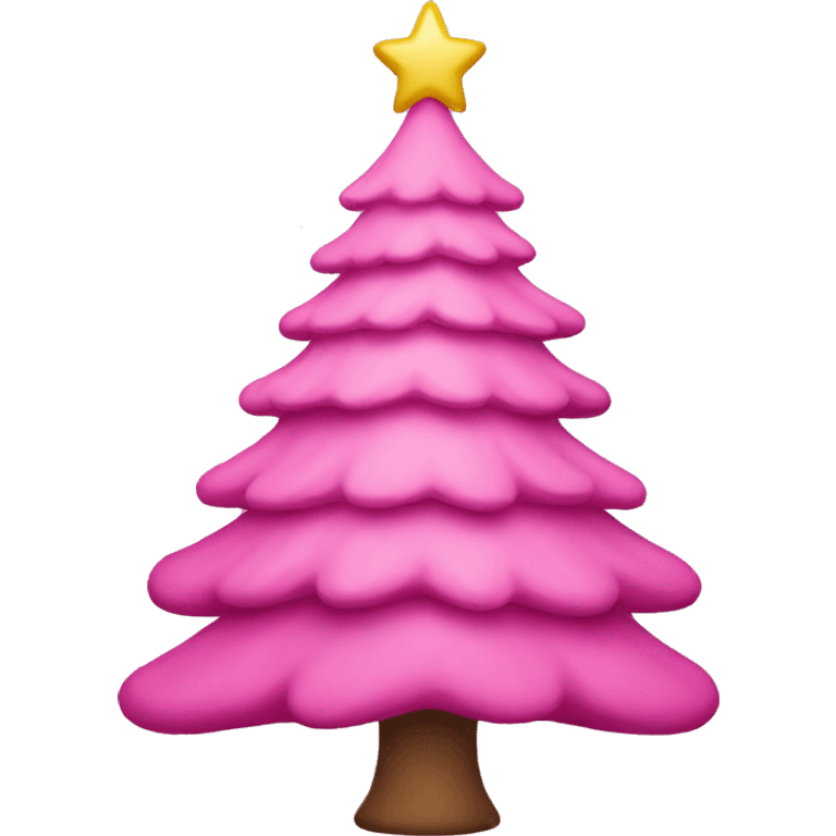 pink christmas tree emoji