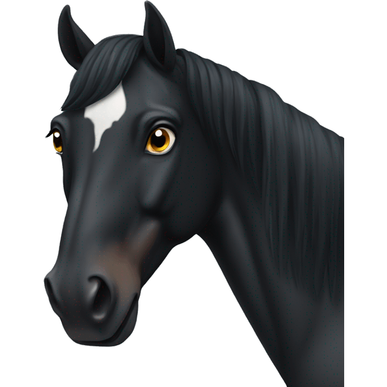 Black horse emoji