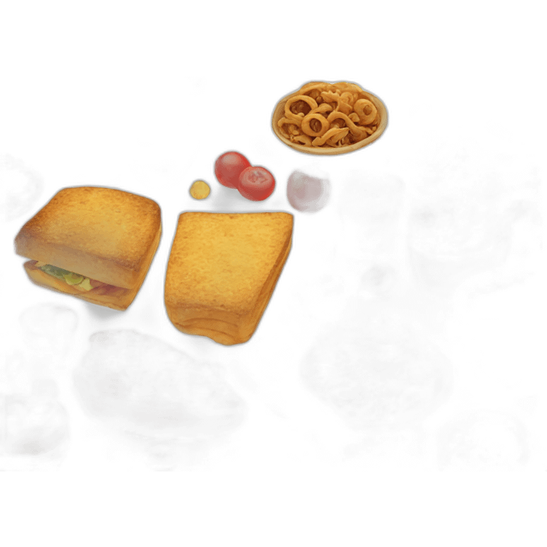 a lot of food emoji