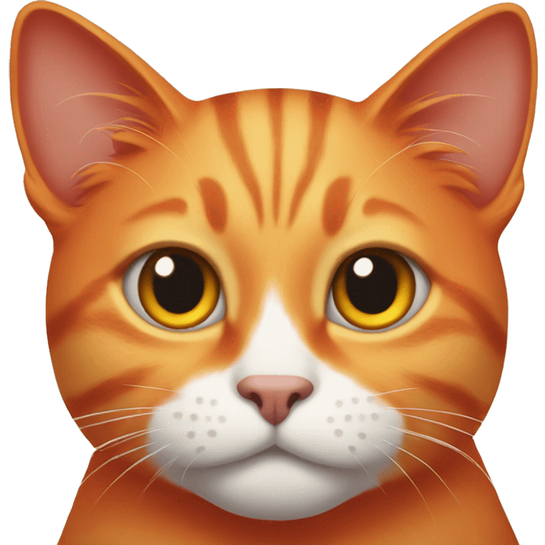 orange and red cat emoji