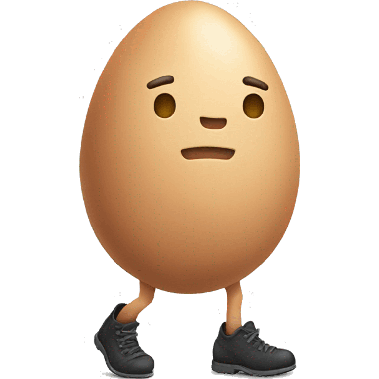 Walking egg emoji