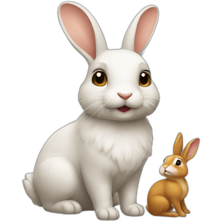 écureuil avec un lapin emoji