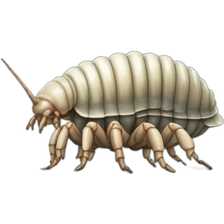 giant isopod using laptop emoji