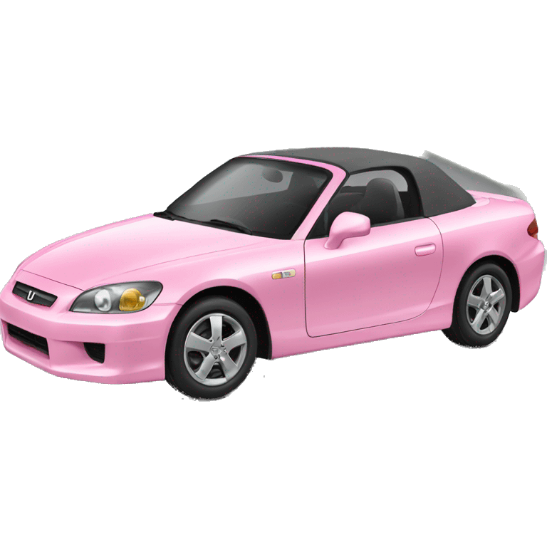 Pink Honda car  emoji