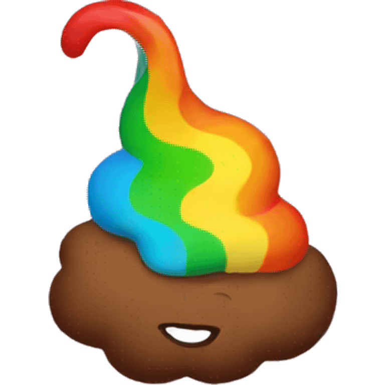 rainbow poop emoji