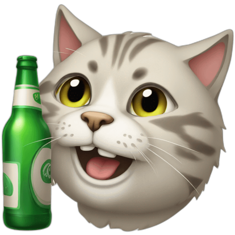 Drunk cat emoji