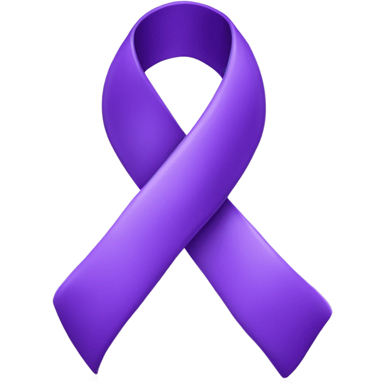 Purple ribbon emoji