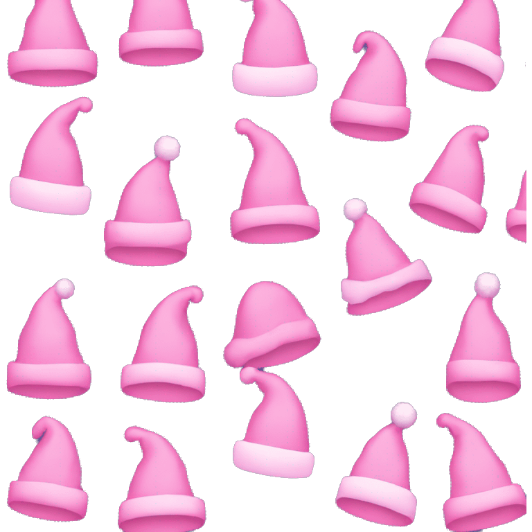 Pink Christmas hat emoji