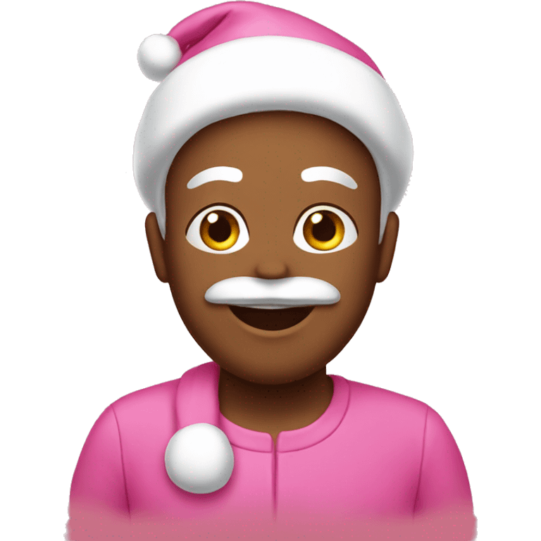 Pink Santa emoji