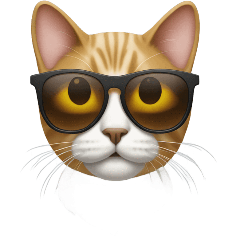 a cat with sunglasses  emoji