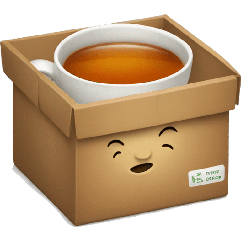 tea in a box emoji