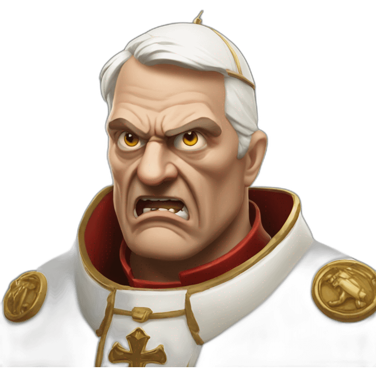 Pope angry doomguy emoji